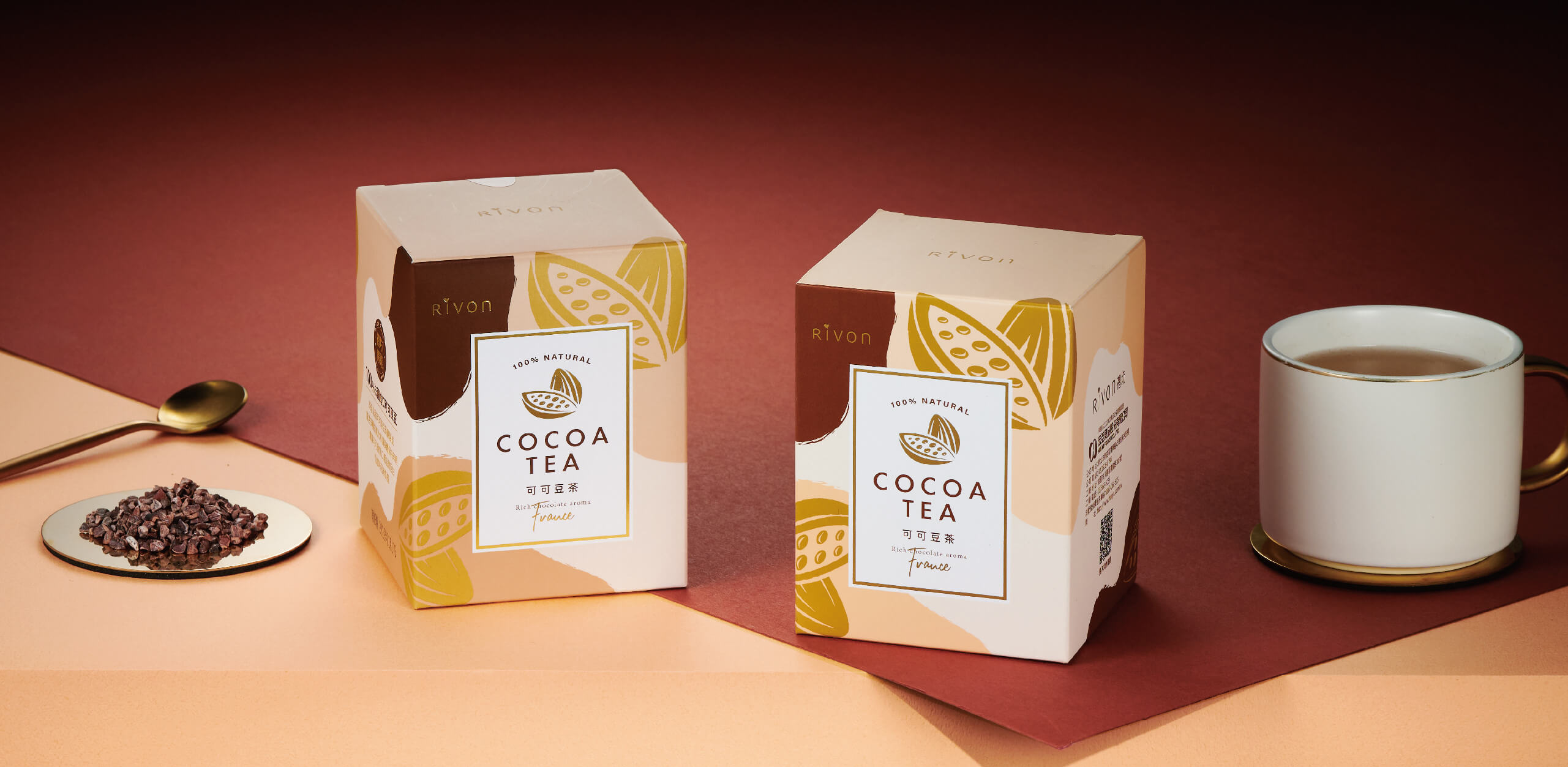 宏亞禮坊可可豆茶 產品包裝設計