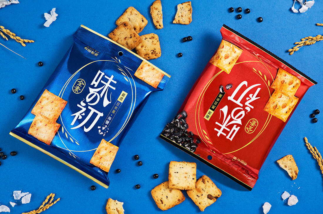 有田製菓 _味の初豆米菓系列包裝